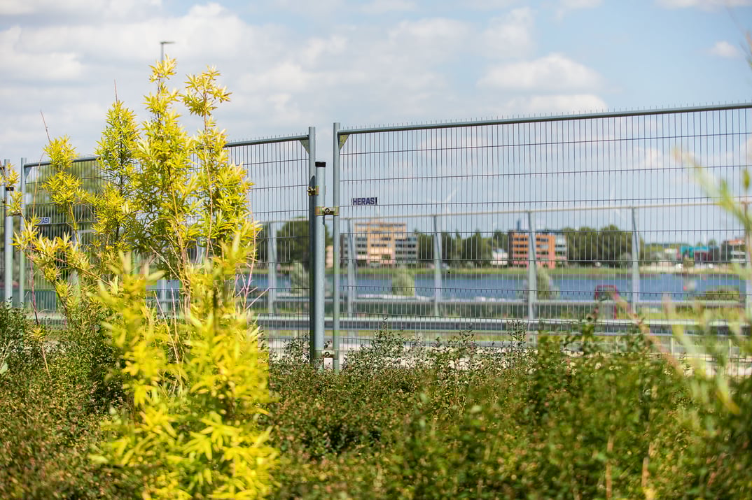 Modern temporary fencing